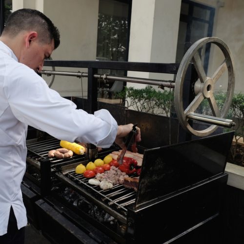Victor Taborda head chef of Sudesta at work | Argentinian restaurant in Jakarta